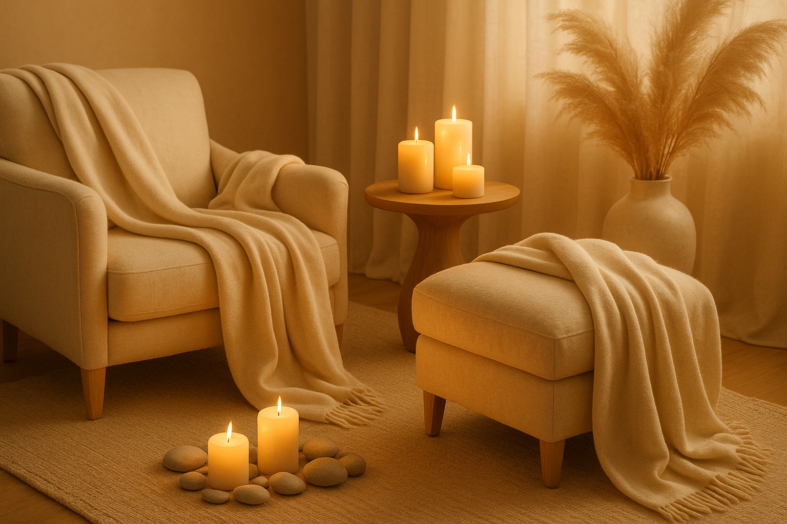 luxurious serene soft relaxing warm